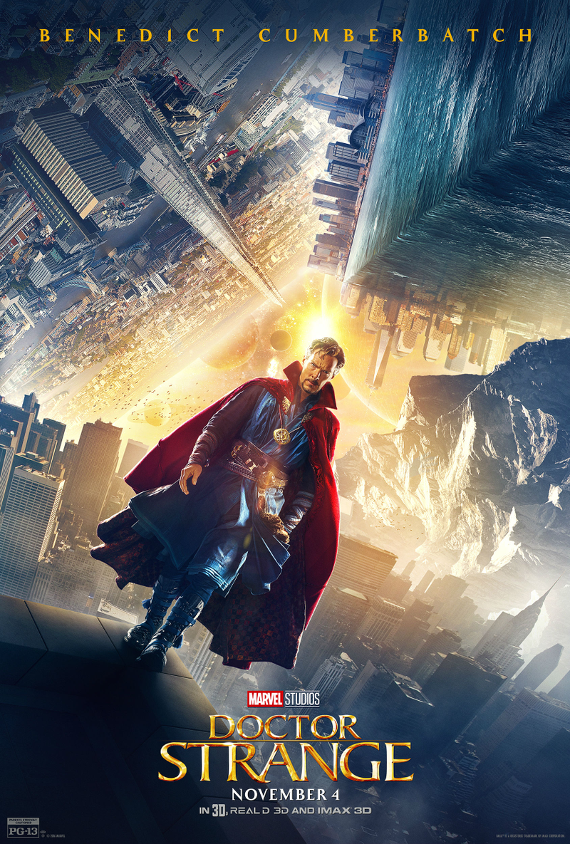 Illustration for article titled These Six New Doctor Strange Posters Will Have You Head Over Heels (or Vice Versa)